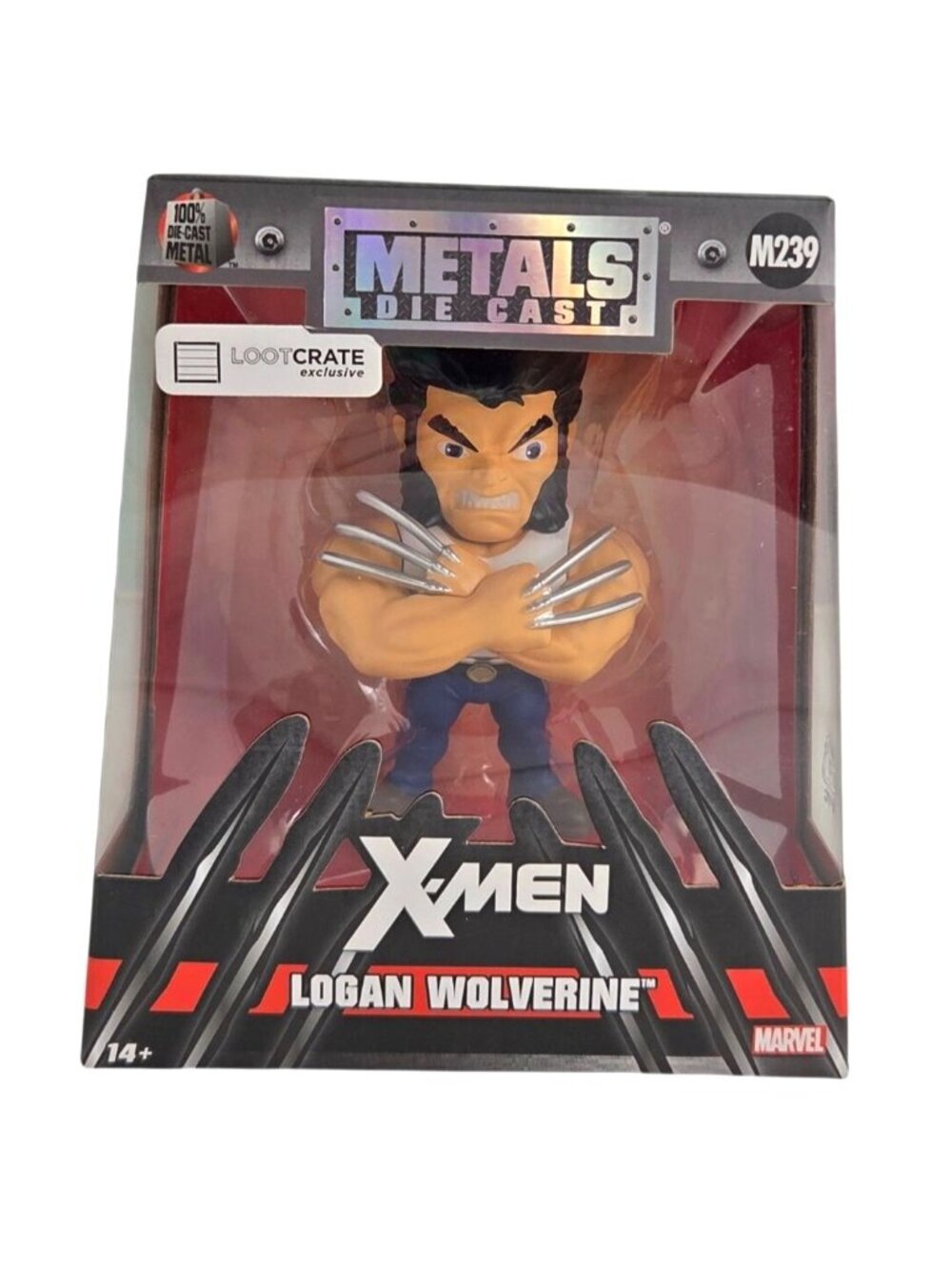 Metals Die Cast Marvel X-Men Logan Wolverine Loot Crate Exclusive Figure